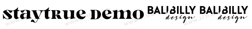 Staytrue Demo字体转换